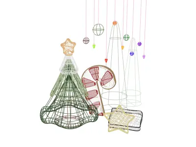 Happy New Year and Merry Christmas 3D model