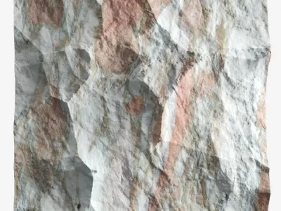 366-RockPanel piece of rock 3D model