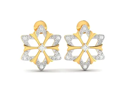 Women Diamond Earring 3D print model