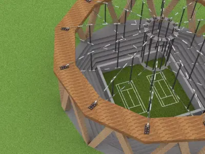 Radial cable model 3D model