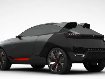 Peugeot Quartz Concept 2015 3D model