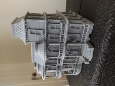 Colonial House - 3D Printing Ready 3D print model