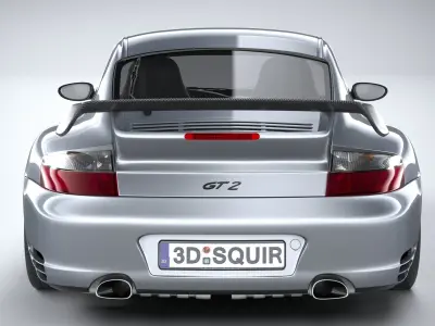 Porsche 911 GT2 996 2003 3D model