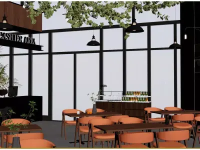 Coffee shop 3D model