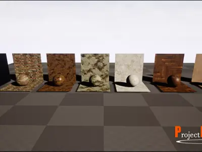 UE4-MaterialsPack-V001 different colored marbles Texture