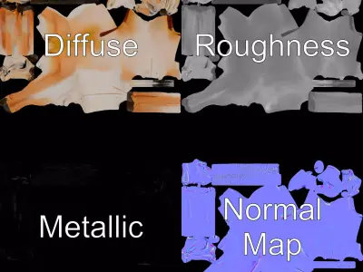 Elegant Antelope model pack Low-poly 3D model