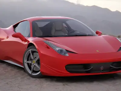 Sports car model 3D model purchase