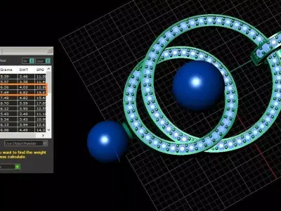 Orbital Galaxy Pendant jewelry 3D model - for Her 3D print model