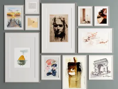 Art Frame 318 Low-poly 3D model