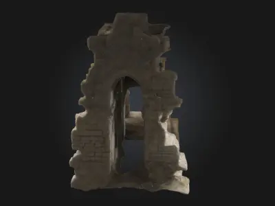 Ancient Ruin Model  Echoes of a Lost Civilization 3D model