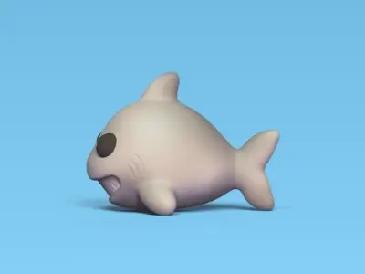 Little Shark 3D print model