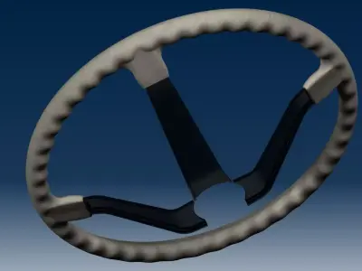 Steering wheel 3D model