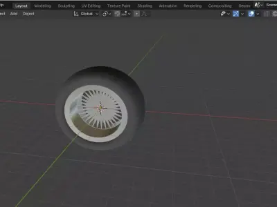 3D Model of Car Tyre and rim 3D model