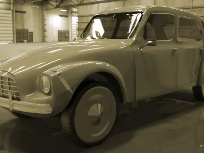 13th Annual Antique Car 3D model