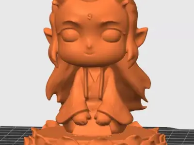 Ngao Bing Sitting on Lotus 3D print model