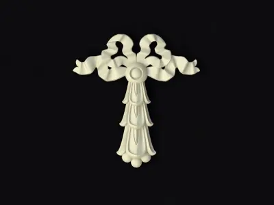 Central decor ornament for furniture 3D model 434