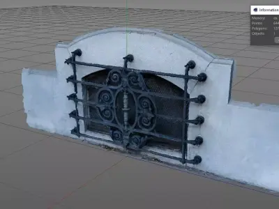 Metal grate Free 3D model