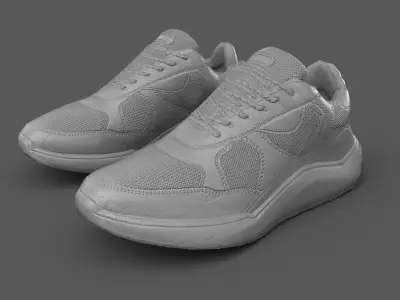 Sport Shoes Game Ready Low-poly 3D model
