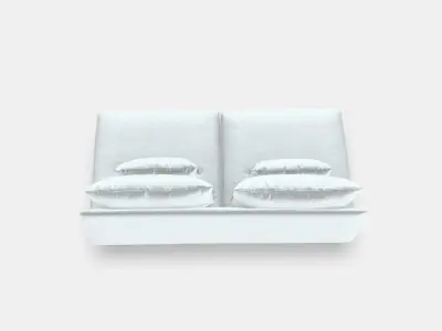 SODERHAMN 3-seat section 4 Low-poly 3D model