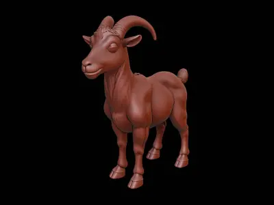 Goat Animal Sculpture 3D print model purchase