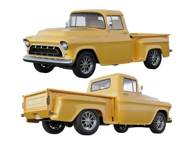 1957 Chevrolet Custom  3100 Stepside Pickup 3D model