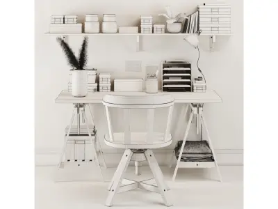 IKEA Office Workplace-1 3D model