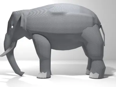 Elephant - Asia Male 3D model
