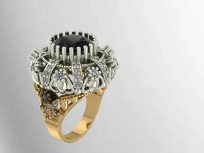 Ready to print jewelry Ring  3D print model