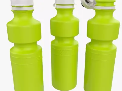 Fitness Bicycle Water Bottle 700ml Low High Poly 3D model