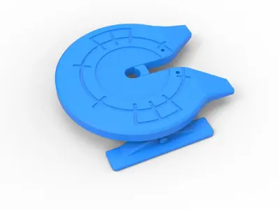 Fifth wheel of Semi truck Scale 1 to 25 3D print model