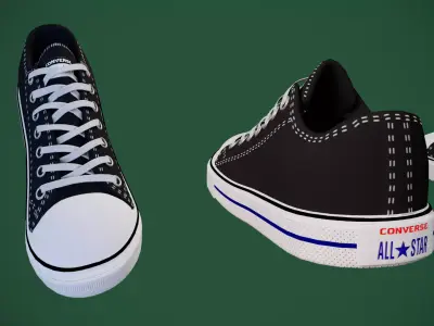 Classic All Star champions 4 diferent textures Low-poly 3D model