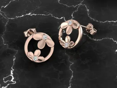 Jewelry Earring 3D print model