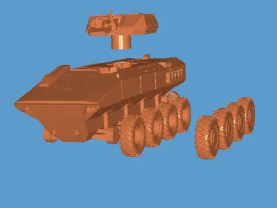 SuperAV 8X8 MCT30 TURRET 3D print model