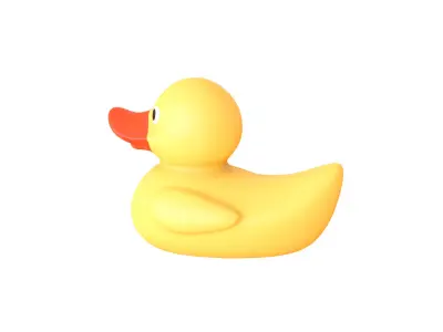 Rubber Duck 01 Low-poly 3D model