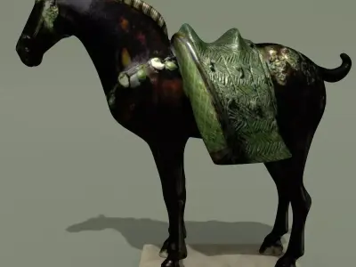 Horse Statuette F 3D model