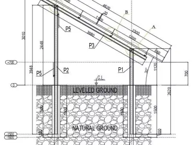 356 kWp Solar Project Type 9 3D model