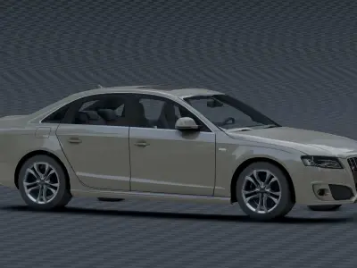 Audi - S4 Low-poly 3D model