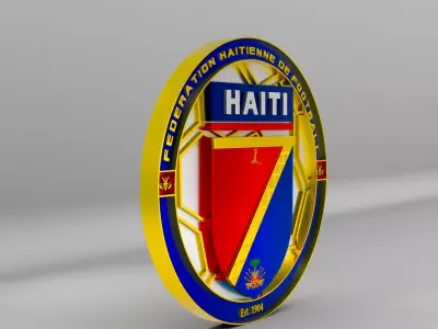 Haiti National Soccer Team Logo 3D model