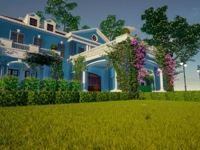 Exterior Villa Scene  3D model