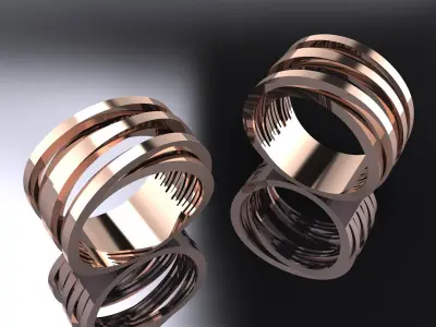 Jewelry Ring Gold 3D print model