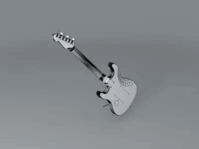 Bengal Tiger 1 guitar Free 3D model