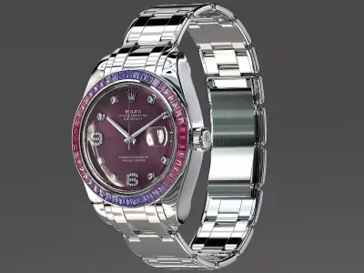 Rolex Oyster Perpetual Pearlmaster 39 Sapphire Low-poly 3D model