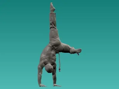Capoeira Handstand statue - 3D print 3D print model