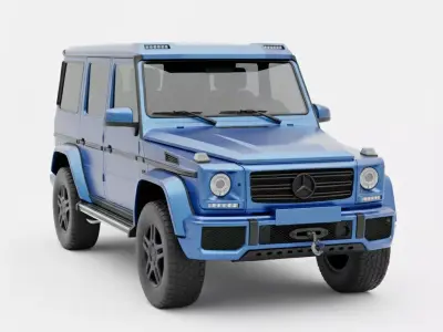 G-Class Inspired Modern Luxury Off-Road SUV Low-poly 3D model