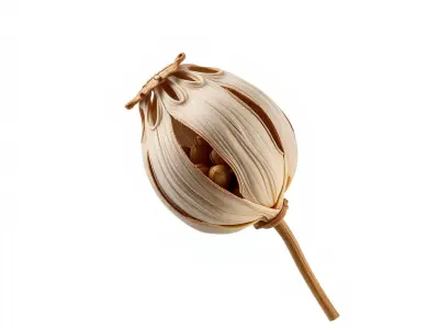 Decorative Seed Pod Model Pack for Realistic Rendering Low-poly 3D model