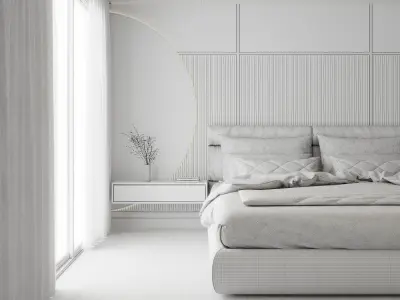 Luxury Master Bedroom 3D model 3D model