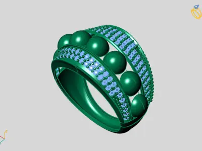 Women Ring 3DM Womens Ring 3d models 3D print model 3D print model 69