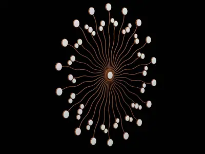 Geometrical Furniture Design Low-poly 3D model