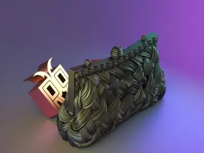 Royal Weave Handbag Candle Mold 3D print model