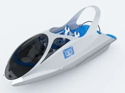 Unique Speed Boat 3D model
